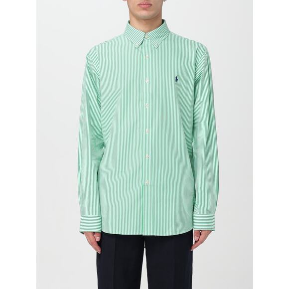 Ralph Lauren Blue Label Long Sleeve Button-Down Green White Stripe XL - Picture 1 of 6